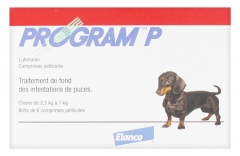 Elanco Program P Chiens de 2,5 à 7 kg 6 Comprimés Elanco Program P Chiens de 2,5 à 7 kg 6 Comprimés