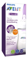 Avent Natural Biberón 260 ml 1 Mes y + Avent Natural Biberón 260 ml 1 Mes y +
