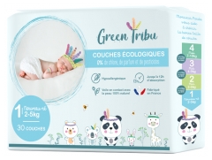 Green Tribu Couches Écologiques 30 Couches Taille 1 (2-5 kg) Green Tribu Couches Écologiques 30 Couches Taille 1 (2-5 kg)