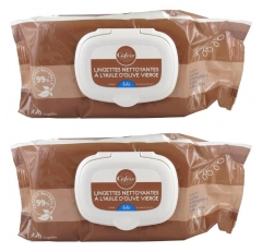 Gifrer Lingettes Nettoyantes à l'Huile d'Olive Vierge Lot de 2 x 70 Lingettes Gifrer Lingettes Nettoyantes à l'Huile d'Olive Vierge Lot de 2 x 70 Lingettes