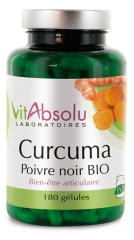 VitAbsolu Curcuma Poivre Noir Bio 180 Gélules VitAbsolu Curcuma Poivre Noir Bio 180 Gélules