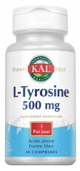 Kal L-Tyrosine 500 mg 30 Comprimés Kal L-Tyrosine 500 mg 30 Comprimés
