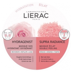 Lierac Duo Hidrogeno SOS Mascarilla Hidratante Oxigenante 6 ml + Supra Radiance Mascarilla Peeling Doble 6 ml Lierac Duo Hidrogeno SOS Mascarilla Hidratante Oxigenante 6 ml + Supra Radiance Mascarilla Peeling Doble 6 ml