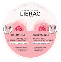 Lierac Hydragenist Duo Masque SOS Hydratant Oxygénant 2 x 6 ml Lierac Hydragenist Duo Masque SOS Hydratant Oxygénant 2 x 6 ml
