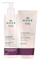 Nuxe Body Leche Fluida Cuerpo Hidratante 24H 400 ml + Body Gel de Ducha Fundente 200 ml Nuxe Body Leche Fluida Cuerpo Hidratante 24H 400 ml + Body Gel de Ducha Fundente 200 ml