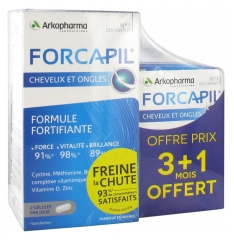 Arkopharma Forcapil Cheveux et Ongles Lot 180 Gélules + 60 Gélules Offertes Arkopharma Forcapil Cheveux et Ongles Lot 180 Gélules + 60 Gélules Offertes
