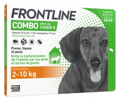 Frontline Combo Dog Size S (2-10kg) 4 Pipettes Frontline Combo Dog Size S (2-10kg) 4 Pipettes