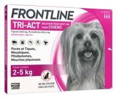 Frontline TRI-ACT Dogs 2-5kg 3 Pipettes Frontline TRI-ACT Dogs 2-5kg 3 Pipettes