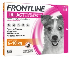 Frontline TRI-ACT Dogs 5-10kg 3 Pipettes Frontline TRI-ACT Dogs 5-10kg 3 Pipettes