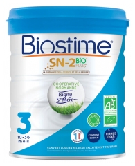 Biostime SN-2 Bio Plus 3ème Âge de 10 à 36 Mois 800 g Biostime SN-2 Bio Plus 3ème Âge de 10 à 36 Mois 800 g