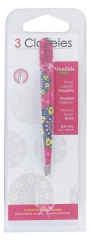 3 Claveles Tweezers Angled Tip Fantasy 3 Claveles Tweezers Angled Tip Fantasy
