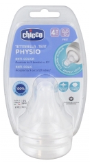 Chicco Physio 2 Teats Fast Flow 4 Months and +
