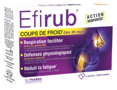3C Pharma Efirub Coups de Froid Goût Ananas 16 Sachets 3C Pharma Efirub Coups de Froid Goût Ananas 16 Sachets