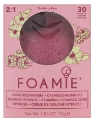 Foamie Sponge + Magnolia Raspberry Integrated Shower Cream 72g Foamie Sponge + Magnolia Raspberry Integrated Shower Cream 72g