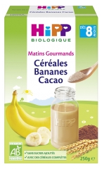 HiPP Céréales Bananes Cacao dès 8 Mois Bio 250 g HiPP Céréales Bananes Cacao dès 8 Mois Bio 250 g