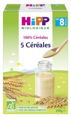 HiPP 5 Céréales dès 8 Mois Bio 250 g HiPP 5 Céréales dès 8 Mois Bio 250 g