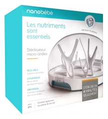 Béaba Nanobébé Microwave Sterilizer + 1 Free Soother Béaba Nanobébé Microwave Sterilizer + 1 Free Soother