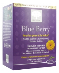 New Nordic Blue Berry 120 Comprimés + 20 Comprimés Offerts New Nordic Blue Berry 120 Comprimés + 20 Comprimés Offerts