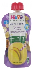 HiPP Fruits à Boire Pommes Bananes Mangues Passion dès 8 Mois Bio 90 ml HiPP Fruits à Boire Pommes Bananes Mangues Passion dès 8 Mois Bio 90 ml