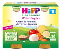 HiPP P'tits Veggies Gratin de Pommes de Terre et Légumes dès 8 Mois Bio 2 Pots HiPP P'tits Veggies Gratin de Pommes de Terre et Légumes dès 8 Mois Bio 2 Pots