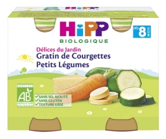HiPP Délices du Jardin Gratin de Courgettes Petits Légumes dès 8 Mois Bio 2 Pots HiPP Délices du Jardin Gratin de Courgettes Petits Légumes dès 8 Mois Bio 2 Pots