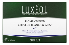 Luxéol Pigmentation Cheveux Blancs & Gris 30 Gélules Luxéol Pigmentation Cheveux Blancs & Gris 30 Gélules