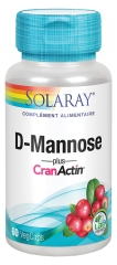 Solaray D-Mannose Plus CranActin 60 Vegcaps Solaray D-Mannose Plus CranActin 60 Vegcaps