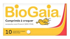 BioGaia L.Reuteri ProTectis Probiotic Strawberry 10 Tablets BioGaia L.Reuteri ProTectis Probiotic Strawberry 10 Tablets