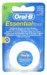 Oral-B Essential Floss Fil Dentaire Ciré Goût Menthe 50 m