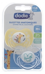 Dodie 2 Sucettes Anatomiques Silicone 18 Mois et + Dodie 2 Sucettes Anatomiques Silicone 18 Mois et +