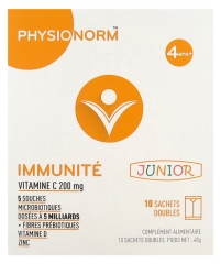 Laboratoire Immubio Physionorm Immunité Junior 10 Sachets Doubles Laboratoire Immubio Physionorm Immunité Junior 10 Sachets Doubles