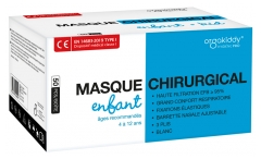 Orgakiddy Masque Chirurgical Type 1 pour Enfant 50 Masques Orgakiddy Masque Chirurgical Type 1 pour Enfant 50 Masques