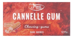 Denti Smile Cannelle Gum 12 Chewing-Gums Denti Smile Cannelle Gum 12 Chewing-Gums