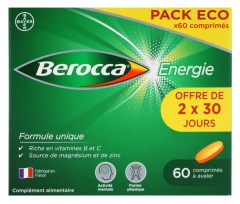 Berocca Energy 60 Tablets to Swallow Eco Pack Berocca Energy 60 Tablets to Swallow Eco Pack
