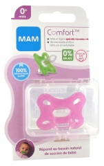 MAM Comfort Sucette en Silicone 0+ Mois + Boite de Stérilisation MAM Comfort Sucette en Silicone 0+ Mois + Boite de Stérilisation