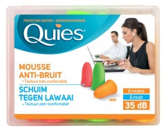 Quies Protection Auditive en Mousse 6 Paires Quies Protection Auditive en Mousse 6 Paires