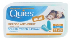 Quies Mini Protection Auditive Mousse Anti-Bruit 3 Paires Quies Mini Protection Auditive Mousse Anti-Bruit 3 Paires