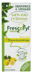Frescoryl Nature Dentifrice à Croquer Parfum Citron 10 Comprimés Frescoryl Nature Dentifrice à Croquer Parfum Citron 10 Comprimés
