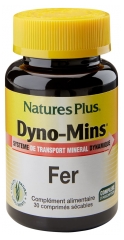Natures Plus Dyno-Mins Fer 30 Comprimés Sécables Natures Plus Dyno-Mins Fer 30 Comprimés Sécables