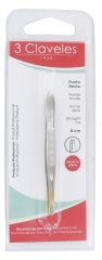3 Claveles Pinzette Pinzette Gerade Spitze 8cm 3 Claveles Pinzette Pinzette Gerade Spitze 8cm
