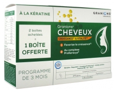 Granions Cheveux Croissance Lot de 2 x 90 Gélules + 90 Gélules Offertes Granions Cheveux Croissance Lot de 2 x 90 Gélules + 90 Gélules Offertes