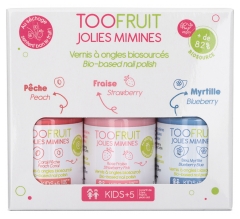 Toofruit Jolies Mimines Pack of Nail Polishes 3 x 10ml Toofruit Jolies Mimines Pack of Nail Polishes 3 x 10ml