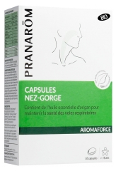 Pranarôm Aromaforce Capsules Nez-Gorge Bio 30 Capsules