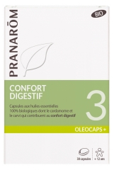 Pranarôm Oléocaps + 3 Confort Digestif Bio 30 Capsule
