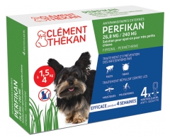 Clément Thékan Perfikan 26,8mg/240mg Very Little Dogs 4 Pipettes Clément Thékan Perfikan 26,8mg/240mg Very Little Dogs 4 Pipettes