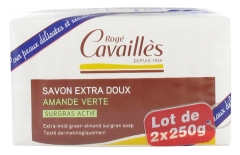 Rogé Cavaillès Extra-Mild Superfatted Soap Green Almond 2 x 250g Rogé Cavaillès Extra-Mild Superfatted Soap Green Almond 2 x 250g