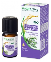 Naturactive Organic Essential Oil Verbenone Rosemary (Rosmarinus officinalis L. ct verbenone) 5ml Naturactive Organic Essential Oil Verbenone Rosemary (Rosmarinus officinalis L. ct verbenone) 5ml