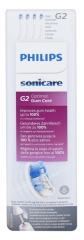 Philips Sonicare G2 Optimal Gum Care HX9034 4 Têtes de Brosse Philips Sonicare G2 Optimal Gum Care HX9034 4 Têtes de Brosse