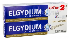 Elgydium Gel Dentifrice Multi-Actions Lot de 2 x 75 ml Elgydium Gel Dentifrice Multi-Actions Lot de 2 x 75 ml