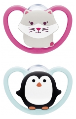 NUK Space 2 Chupetes Silicona 18-36 Meses NUK Space 2 Chupetes Silicona 18-36 Meses
